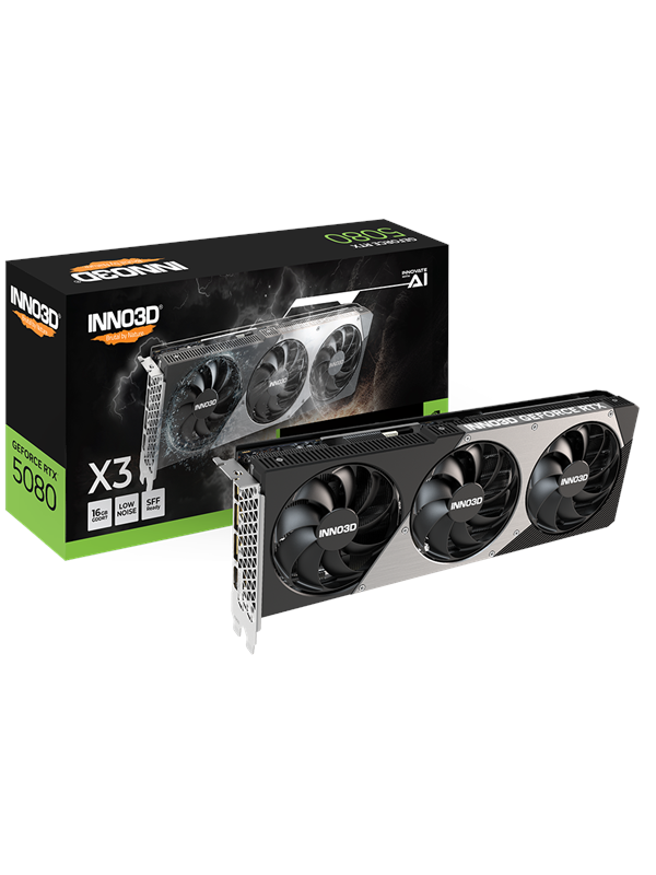 Inno3D GeForce RTX 5080 X3 - 16GB GDDR7 RAM - Grafikkort