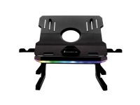 Surefire Gaming Portus X2 - Stander til notebook - 10 --> 17 (Op til 10kg) - 6 forskellige RGB indstillinger - Sort