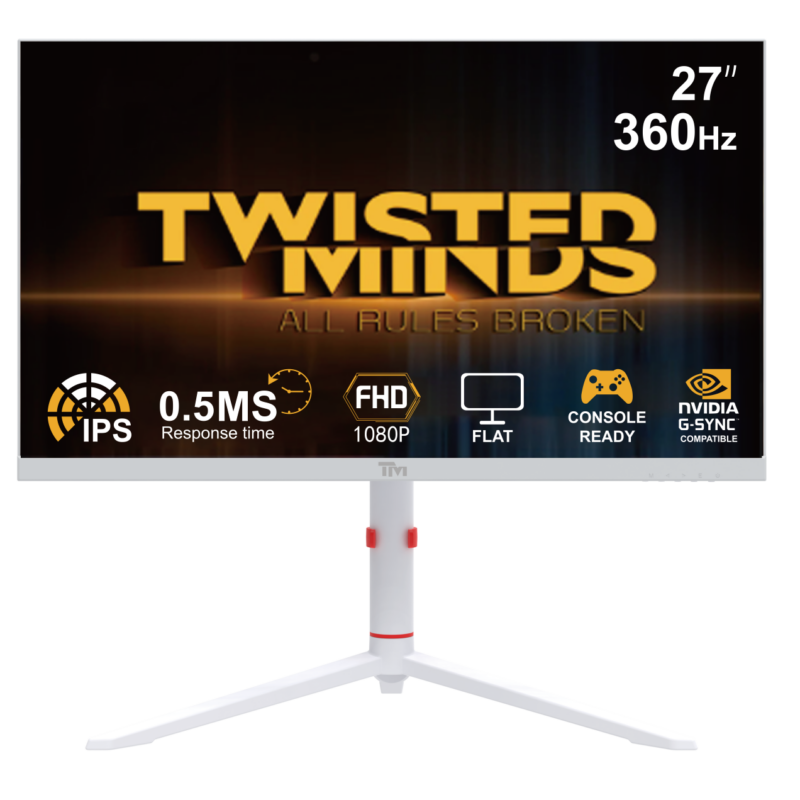 TWISTED MINDS ARTIC PRO SERIES 27" FHD - 360HZ - WHITE