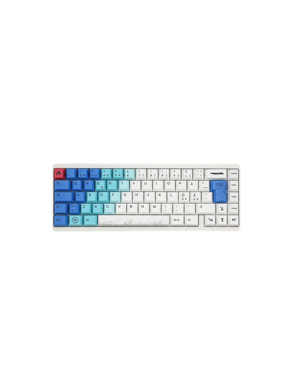 Varmilo Muse65 Hall Effect 65% RGB LED Type - Summit - Gaming Tastatur - Uden Numpad - Nordisk - Hvid