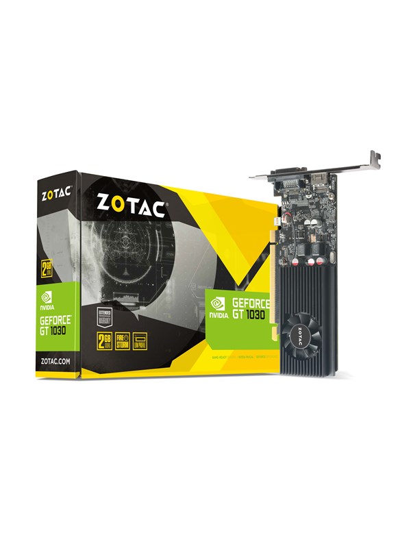 ZOTAC GeForce GT 1030 Low Profile - 2GB GDDR5 RAM - Grafikkort