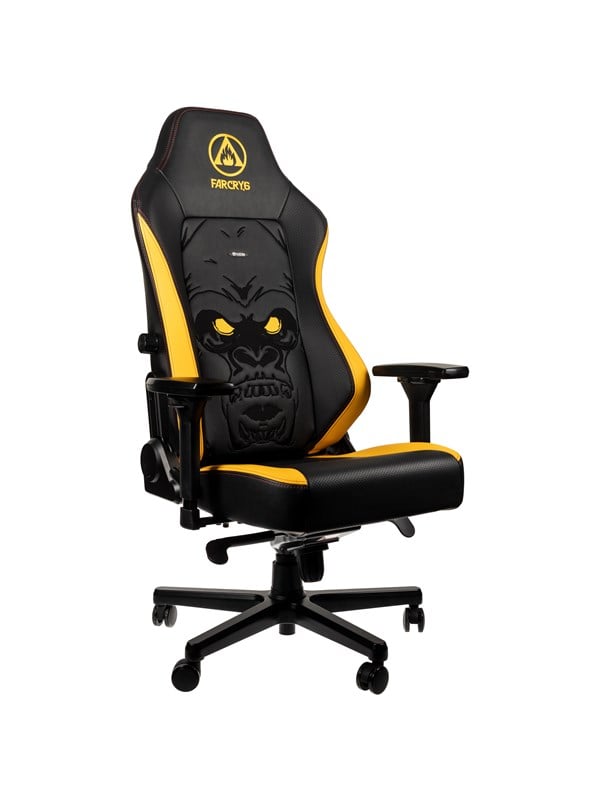 noblechairs HERO Gaming Chair - Far Cry 6 Special Edition Gamer Stol - Sort / Gul - PU Læder - Op til 150 kg