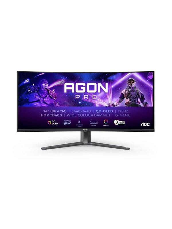 34" AOC AGON Pro AG346UCD - 3440x1440 (UWQHD) - 175Hz - QD-OLED