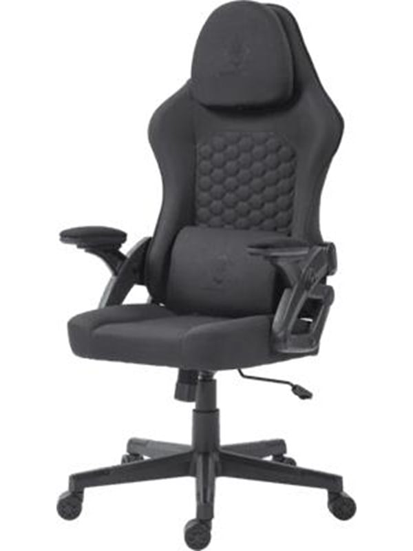 Deltaco DC130 Gaming chair in black with soft linen fabric - Sort