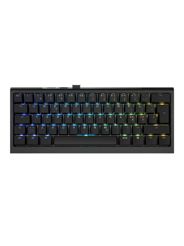 Ducky One X - Mini 60% - Gaming Tastatur - Nordisk - Sort