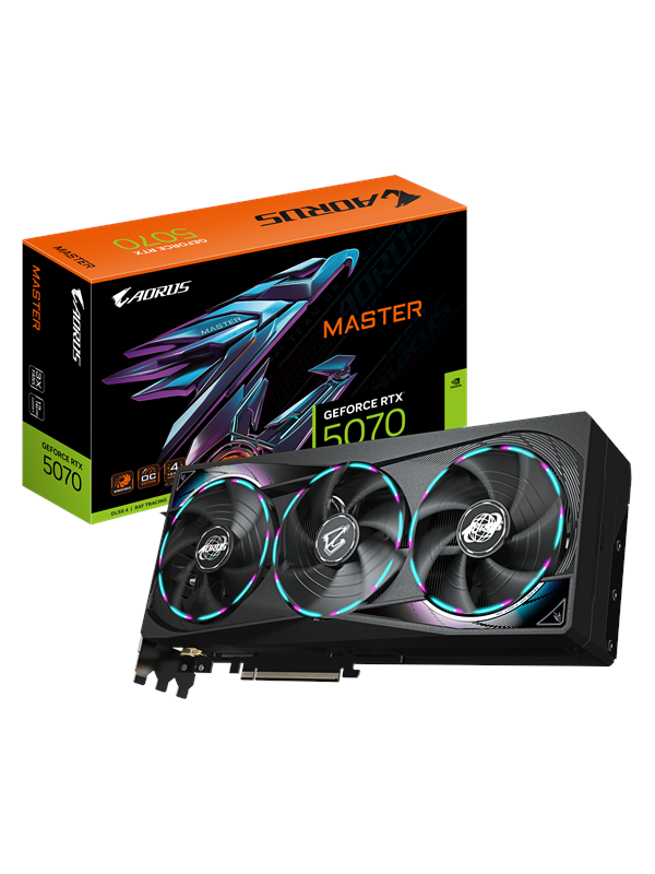 GIGABYTE GeForce RTX 5070 AORUS Master - 12GB GDDR7 RAM - Grafikkort