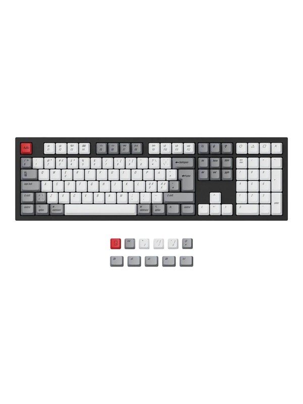 Keychron Q3/Q4/Q6/K8 PBT Retro Keycap set ISO - ND