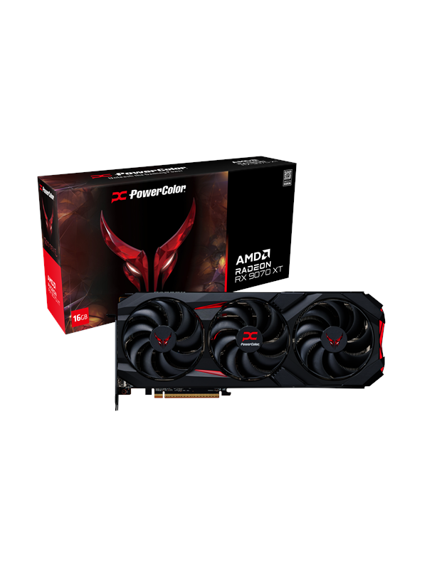 PowerColor Radeon RX 9070 XT Red Devil - 16GB GDDR6 RAM - Grafikkort