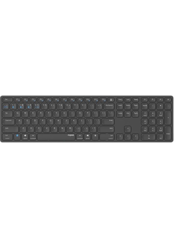 RAPOO E9800M - Tastatur - Nordisk - Sort