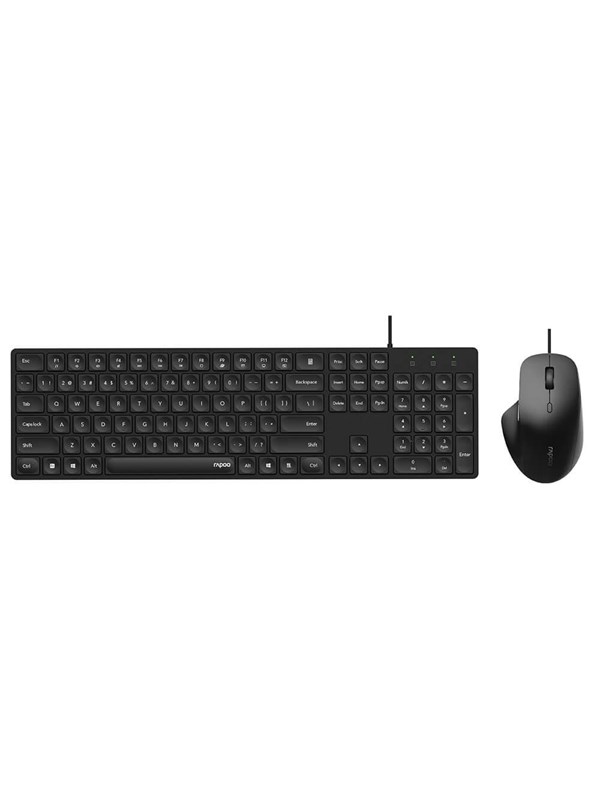 RAPOO NX8020 - Tastatur & Mus sæt - Nordisk - Sort