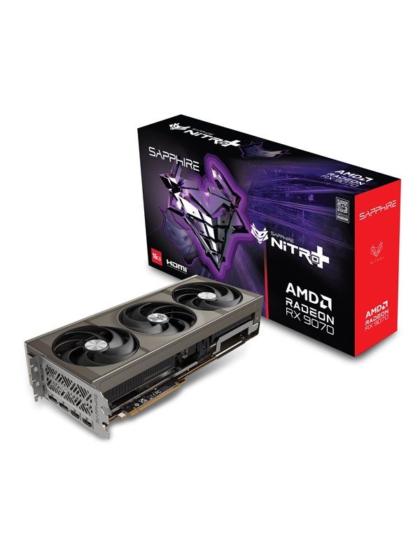 Sapphire Radeon RX 9070 NITRO+ - 16GB GDDR6 RAM - Grafikkort