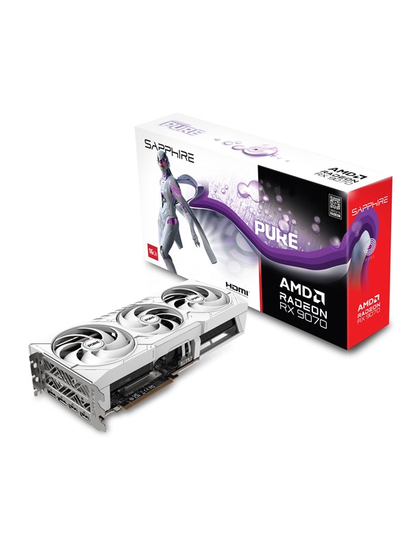 Sapphire Radeon RX 9070 Pure OC - 16GB GDDR6 RAM - Grafikkort