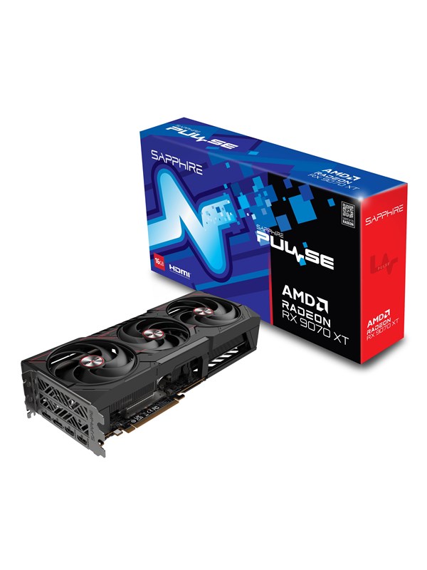 Sapphire Radeon RX 9070 XT Pulse - 16GB GDDR6 RAM - Grafikkort