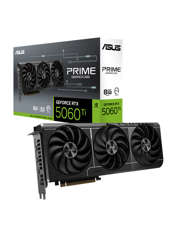 ASUS GeForce RTX 5060 Ti Prime - 8GB GDDR7 RAM - Grafikkort
