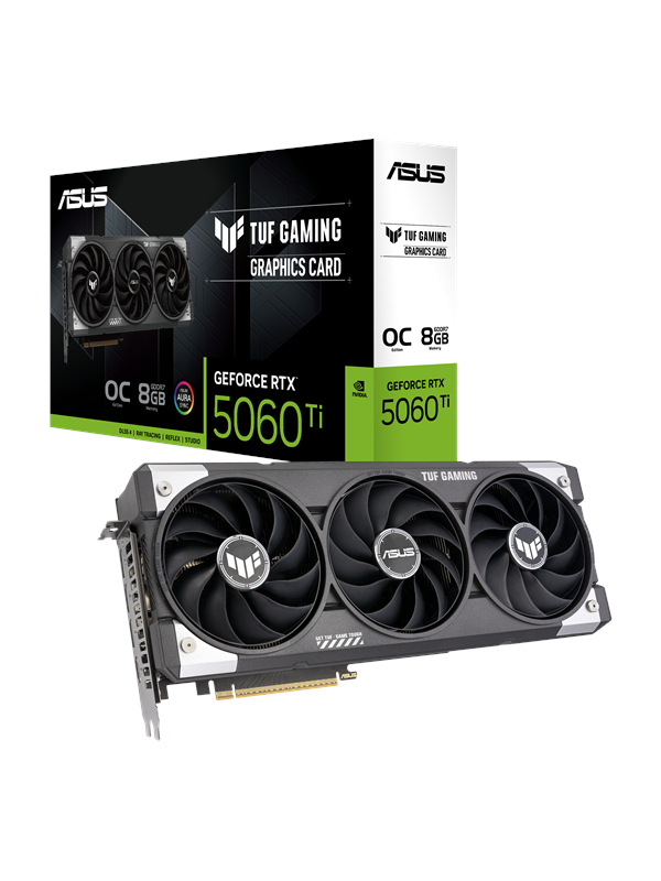 ASUS GeForce RTX 5060 Ti TUF OC - 8GB GDDR7 RAM - Grafikkort