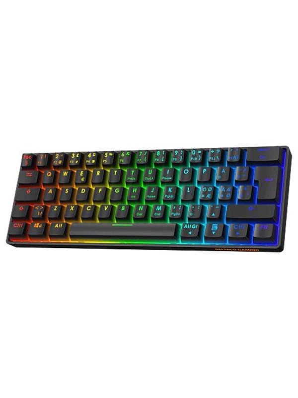 Deltaco DK470 60% Mechanical Keyboard - Gaming Tastatur - Nordisk - Sort