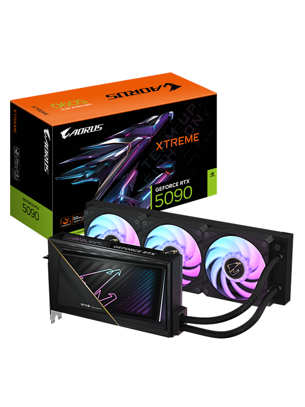 GIGABYTE GeForce RTX 5090 AORUS Xtreme WaterForce - 32GB GDDR7 RAM - Grafikkort