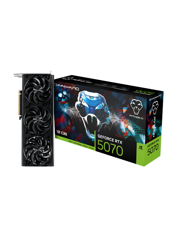 Gainward GeForce RTX 5070 Python III - 12GB GDDR7 RAM - Grafikkort