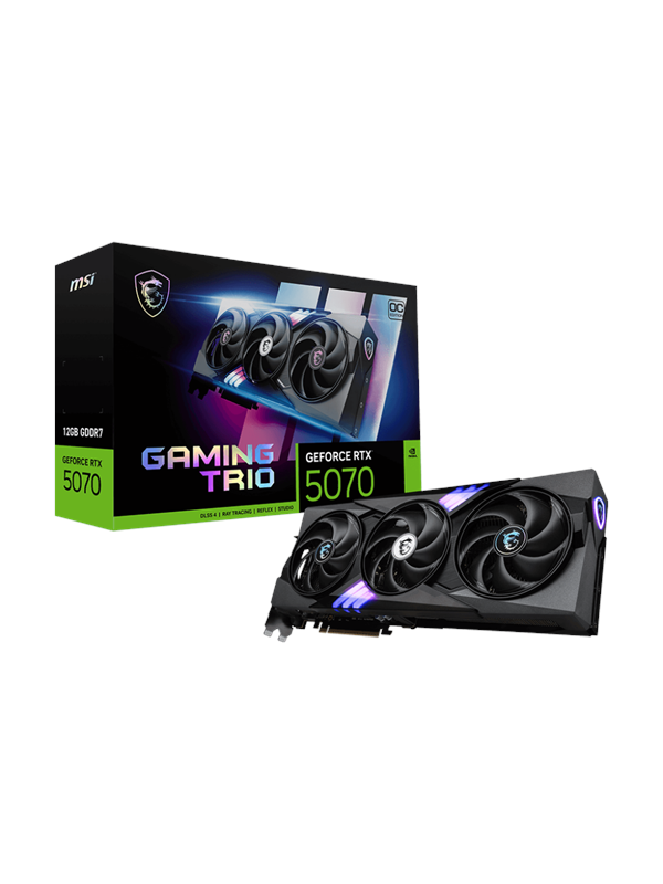 MSI GeForce RTX 5070 GAMING TRIO OC - 12GB GDDR7 RAM - Grafikkort