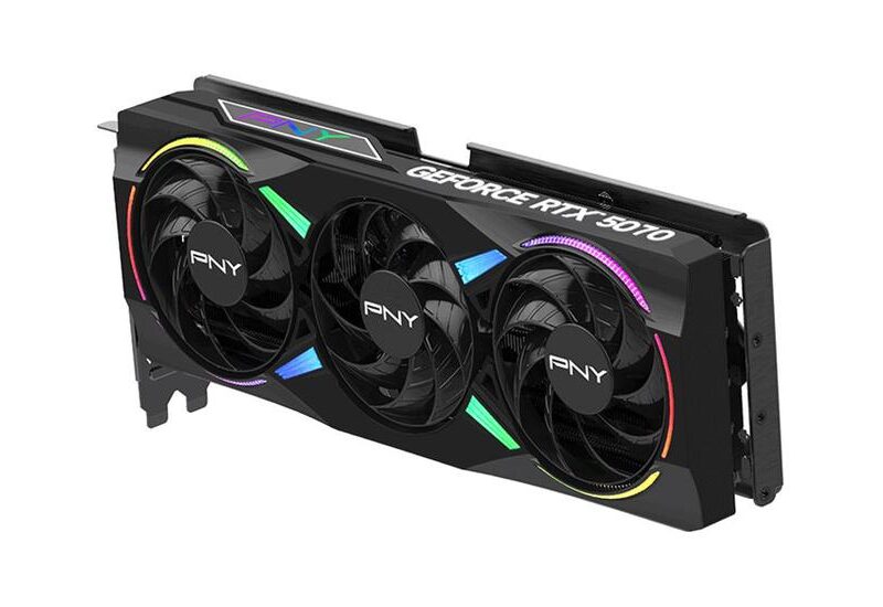 PNY GeForce RTX 5070 ARGB EPIC-X RGB OC Grafikkort - 12GB GDDR7 - NVIDIA RTX 5070 - PCI Express 5.0 x16