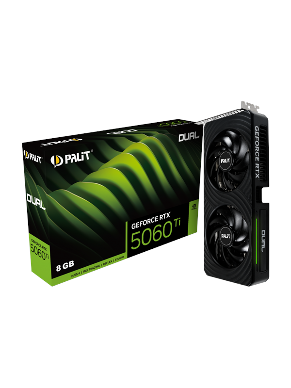 Palit GeForce RTX 5060 Ti DUAL - 8GB GDDR7 RAM - Grafikkort