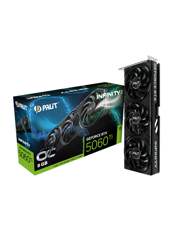 Palit GeForce RTX 5060 Ti Infinity 3 OC - 8GB GDDR7 RAM - Grafikkort