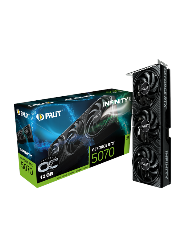 Palit GeForce RTX 5070 Infinity 3 OC - 12GB GDDR7 RAM - Grafikkort