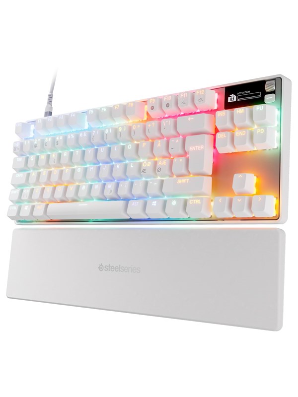 SteelSeries Apex Pro TKL Gen 3 - Gaming Tastatur - Uden Numpad - Nordisk - Hvid