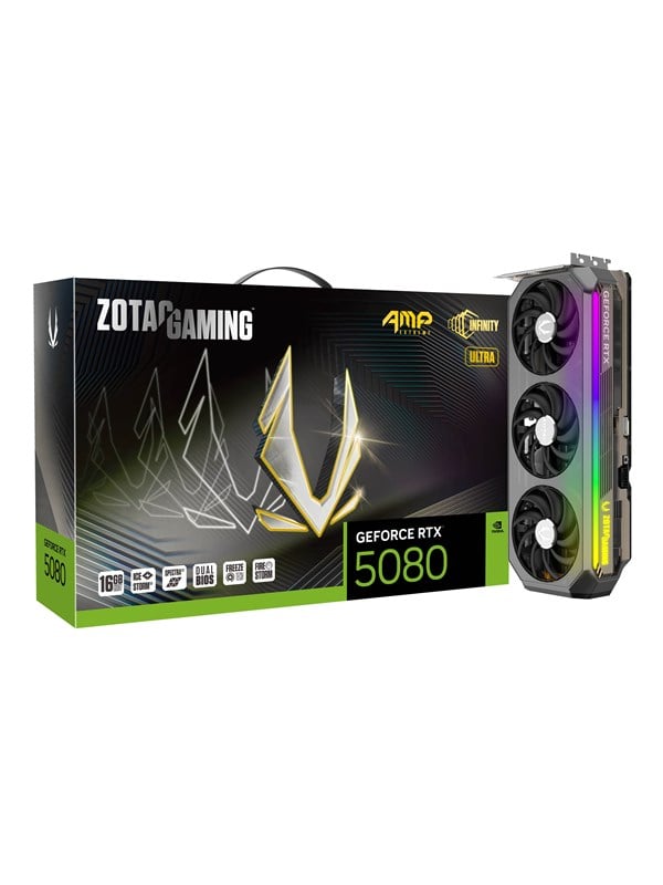 ZOTAC GeForce RTX 5080 AMP Extreme Infinity Ultra - 16GB GDDR7 RAM - Grafikkort