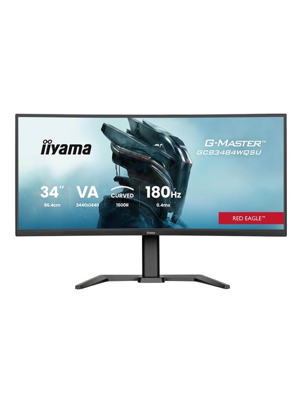 34" iiyama G-MASTER Red Eagle GCB3484WQSU-B1 - LED monitor - curved - 34" - HDR