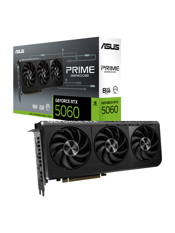 ASUS GeForce RTX 5060 Prime - 8GB GDDR7 RAM - Grafikkort