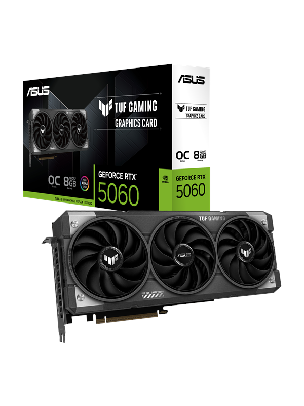 ASUS GeForce RTX 5060 TUF OC - 8GB GDDR7 RAM - Grafikkort