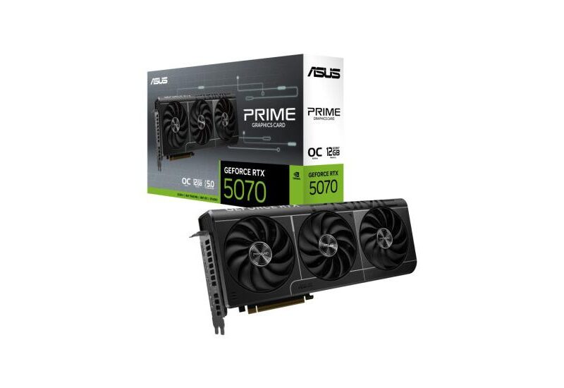 ASUS Prime GeForce RTX 5070 OC 12GB GDDR7 - Nvidia RTX 5070 OC 12GB GDDR7 PCI-E 5.0 - grafikkort