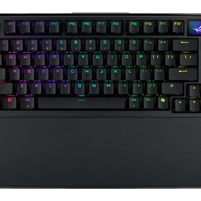 ASUS ROG AZOTH EXTREME 75% Wireless DIY Custom Gaming Keyboard, OLED display