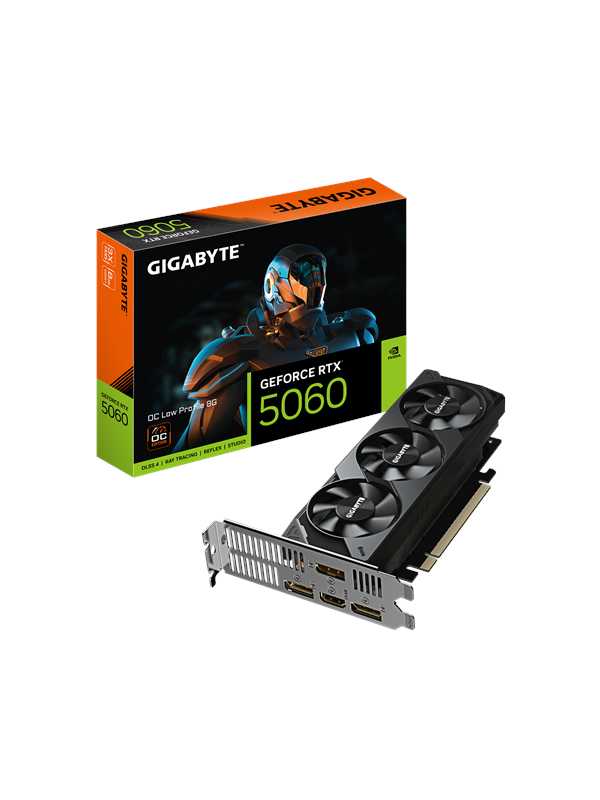 GIGABYTE GeForce RTX 5060 Low Profile OC - 8GB GDDR7 RAM - Grafikkort