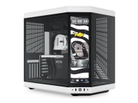 HYTE Y70 Touch Infinite Panda ATX Midi Tower Gaming Case hvid/sort sidevindue