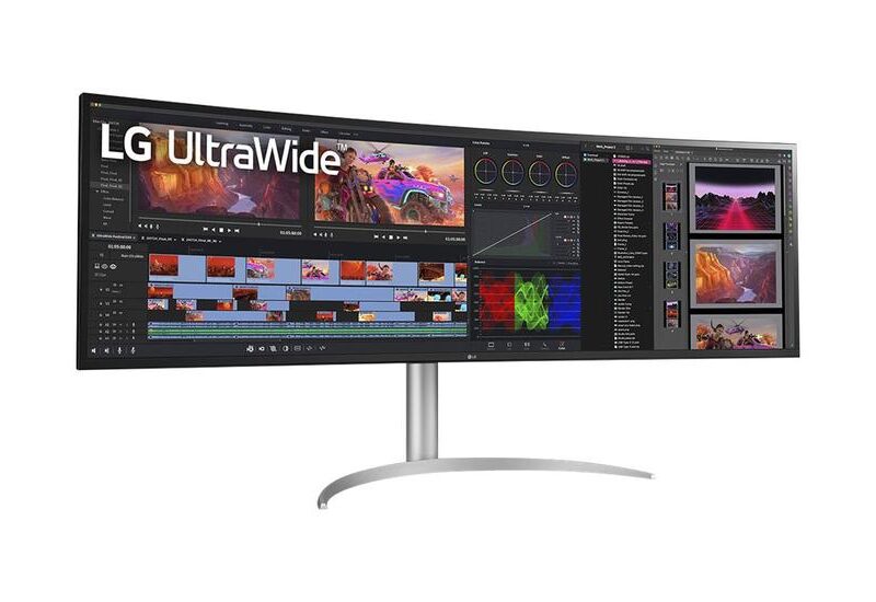 LG 49WQ95X-W skærm - LED baglys - 49" - Nano IPS - 5ms - UltraWide Dual QHD 5120x1440 ved 144Hz