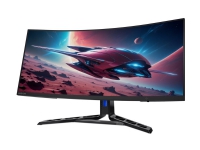 Lenovo Legion R34w-30 - LED-skærm - gaming - kurvet - 34 - 3440 x 1440 @ 180 Hz - VA - 350 cd/m² - 3000:1 - HDR10 - 0.5 ms - 2xHDMI, DisplayPort - højtalere - ravnsort