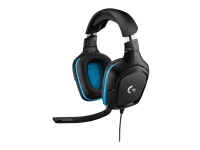 Logitech Gaming Headset G432 - Headset - 7.1 kanaler - fuld størrelse - kablet - USB, 3,5 mm jackstik - sort