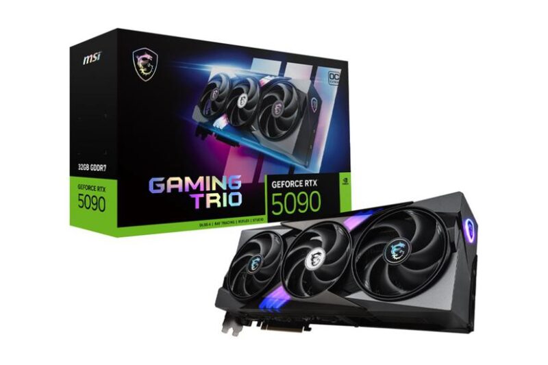 MSI GeForce RTX 5090 32G GAMING TRIO OC Grafikkort - 32GB GDDR7 - NVIDIA RTX 5090 - PCI Express 5.0