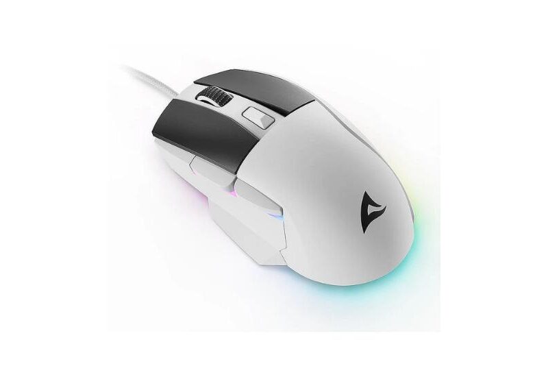 Sharkoon SKILLER SGM35 - mus - hvid - RGB