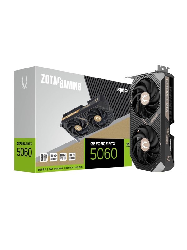 ZOTAC GeForce RTX 5060 AMP! - 8GB GDDR7 RAM - Grafikkort