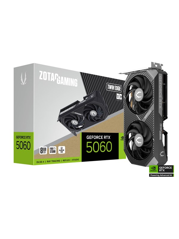ZOTAC GeForce RTX 5060 Twin Edge OC - 8GB GDDR7 RAM - Grafikkort