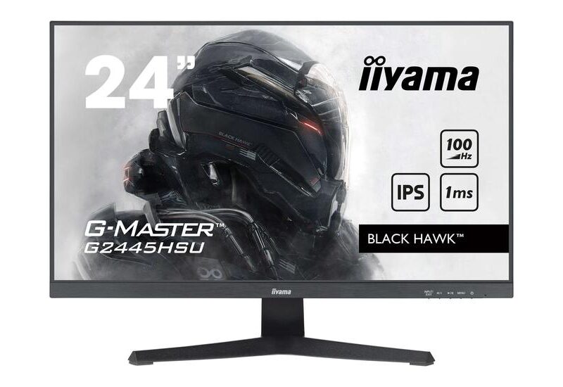 iiyama G-MASTER Black Hawk G2445HSU-B2 skærm - LED baglys - 24" - AMD FreeSync - IPS - 1ms - Full HD 1920x1080 ved 100Hz