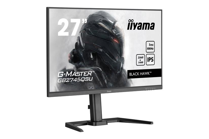 iiyama G-MASTER Black Hawk GB2745QSU-B1 skærm - LED baglys - 27" - AMD FreeSync - IPS - 1ms - QHD 2560x1440 ved 100Hz