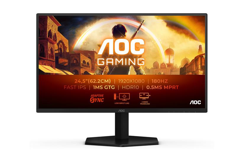 AOC Gaming 25G42E skærm - WLED - 25" - VESA Adaptive-Sync - Fast IPS - 1ms,0.5ms - Full HD 1920x1080 ved 180Hz