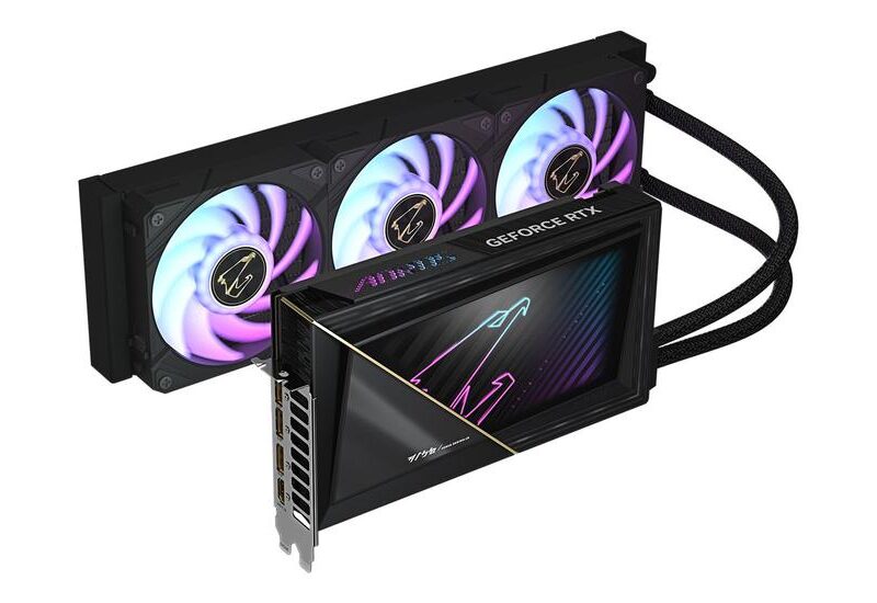 AORUS GeForce RTX 5090 XTREME WATERFORCE 32G Grafikkort - 32GB GDDR7 - NVIDIA RTX 5090 - PCI Express 5.0