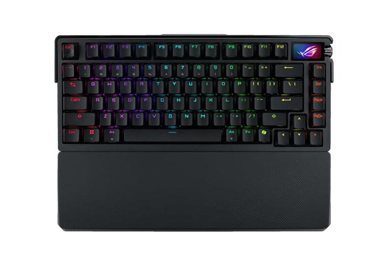 ASUS ROG Azoth Extreme - tastatur - 75% - med OLED display - sort Indgangsudstyr
