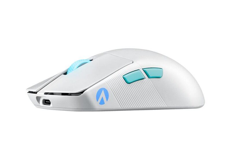 ASUS ROG Harpe Ace - Aim Lab Edition - mus - USB, 2.4 GHz, Bluetooth 5.1 - hvid