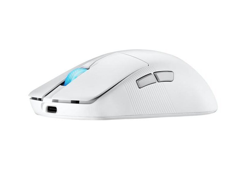 ASUS ROG Harpe Ace Mini - mus - USB 2.0, Bluetooth 5.1, 2.4 GHz - månelyshvid